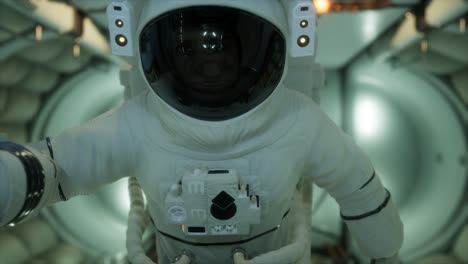 Astronauta-Dentro-De-La-Estación-Espacial-Orbital